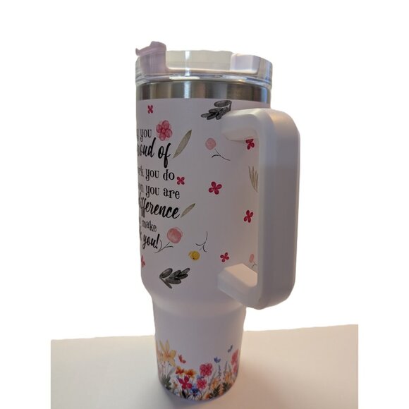 Nurse Tumbler 40 oz Tumbler with Handle and Straw Lid Leak Proof Best Nurses - Picture 4 of 10